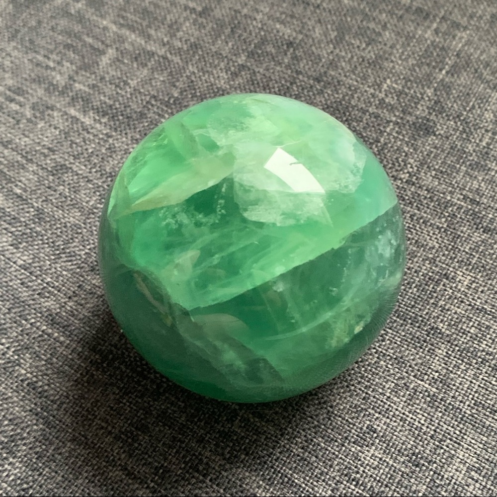 Med Green Fluorite Sphere